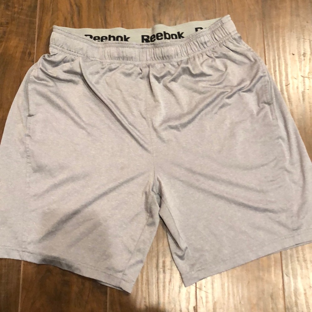 Gray Reebok Workout Shorts